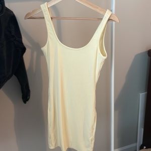 Yellow tight dress from local boutique - MOD on Trend